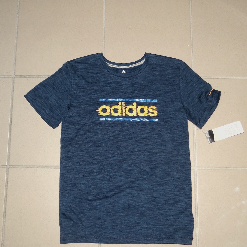 Adidas T Shirt  Navy Blue Size Medium (10/12) BRAND NEW!!!